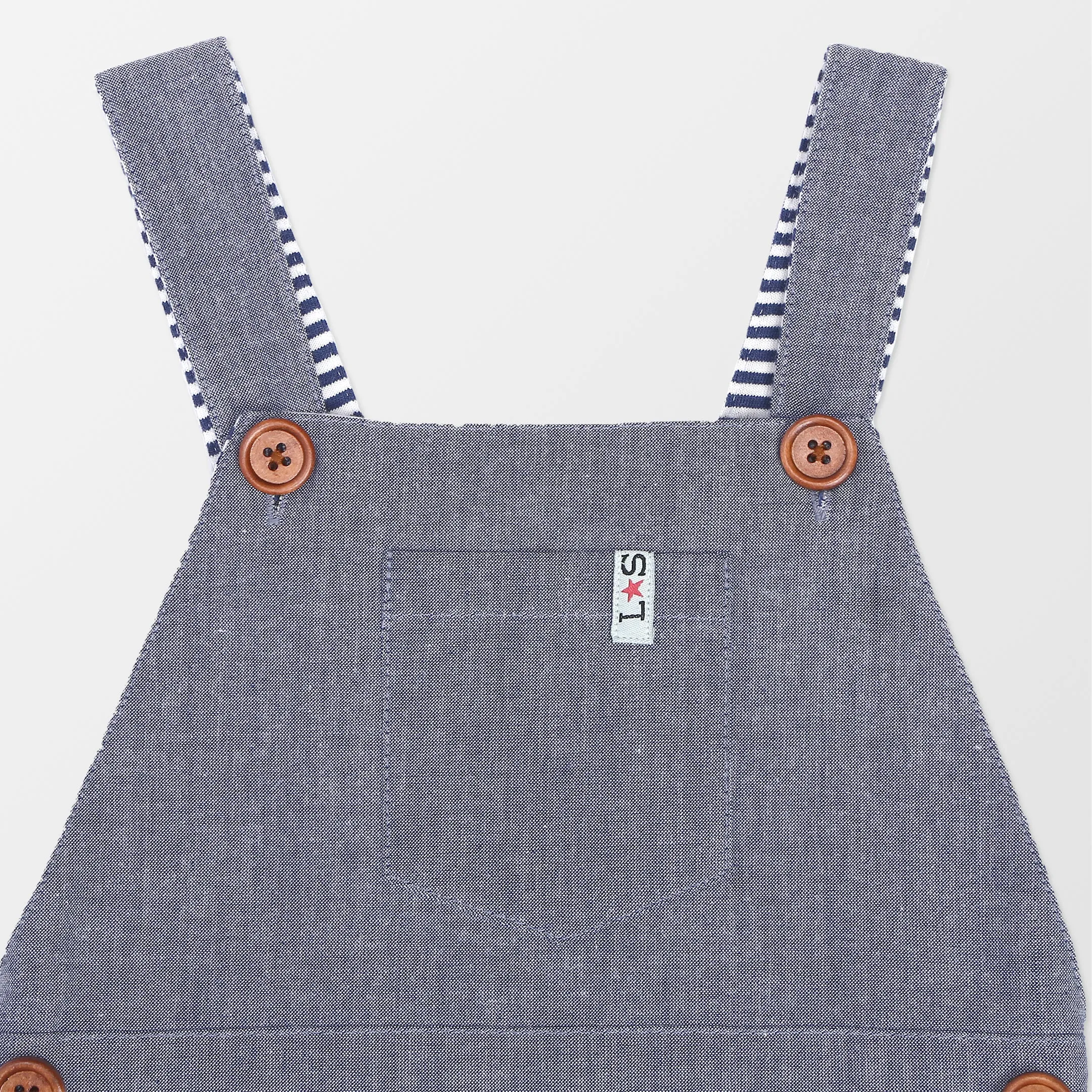 Blue Plain Dungarees