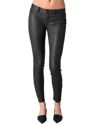 Bouncy Ankle Leather Pants