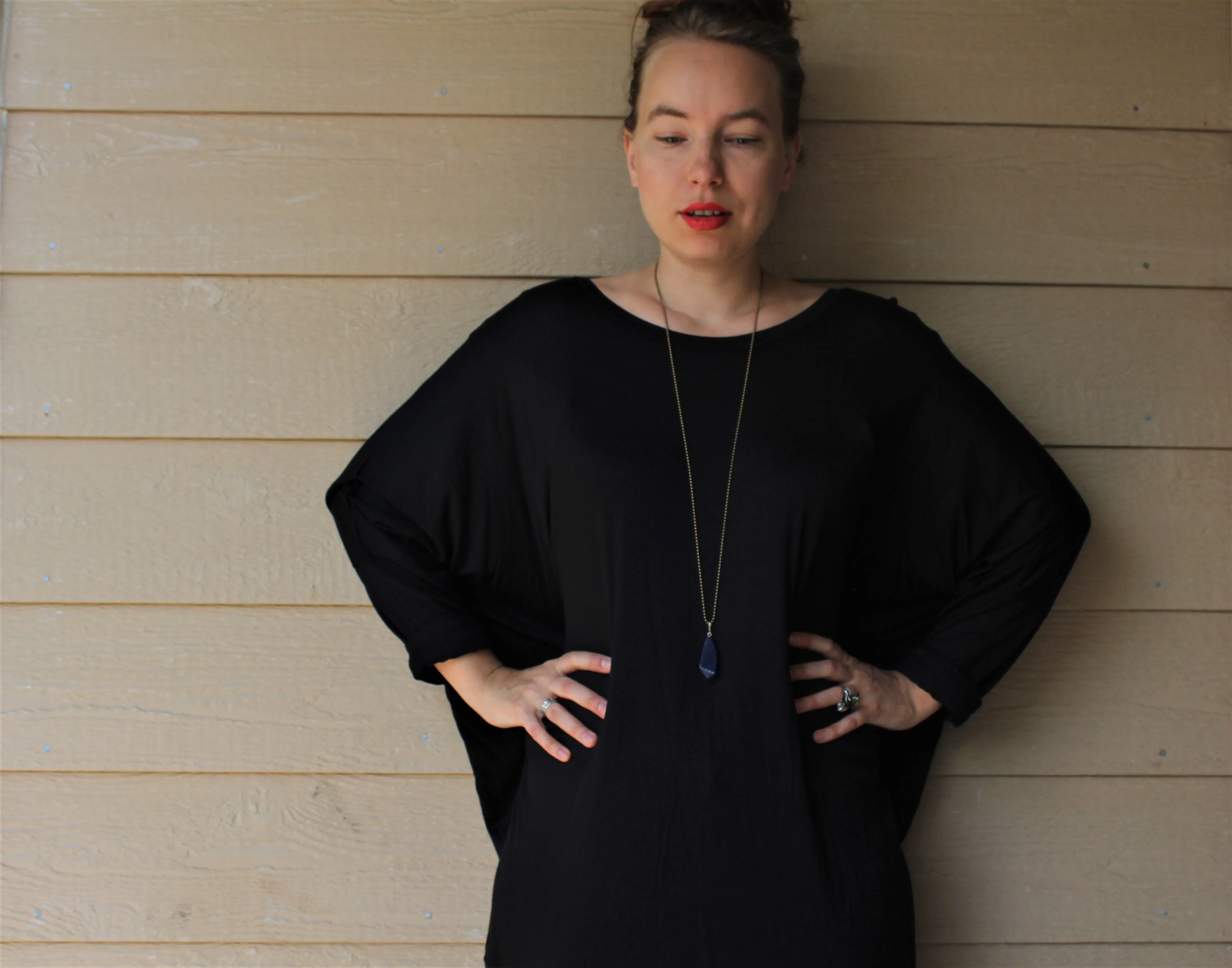 Boxy Long Sleeve Jersey Top