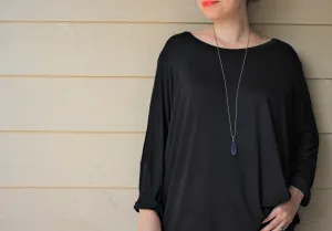 Boxy Long Sleeve Jersey Top