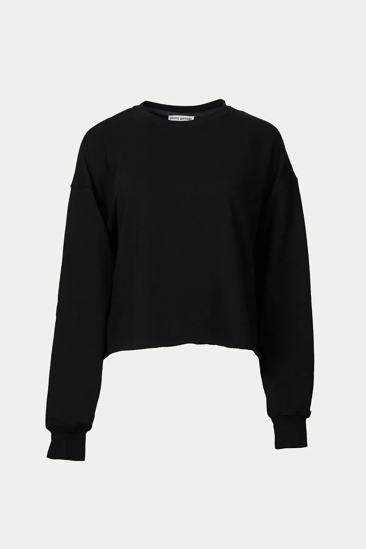 BOYFRIEND CROPPED SWEATSHIRT