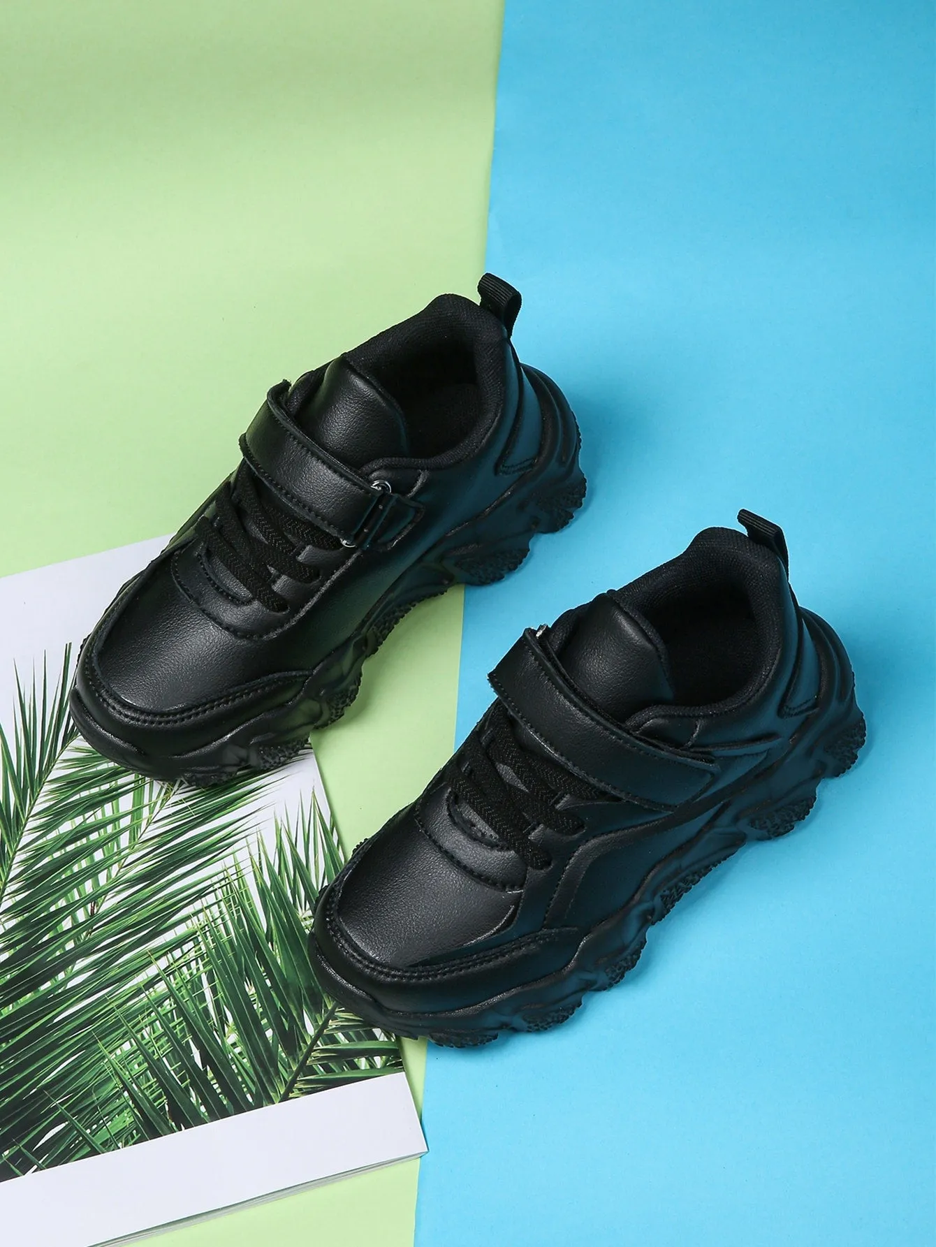 Boys Hook-and-loop Fastener Chunky Sneakers- FD