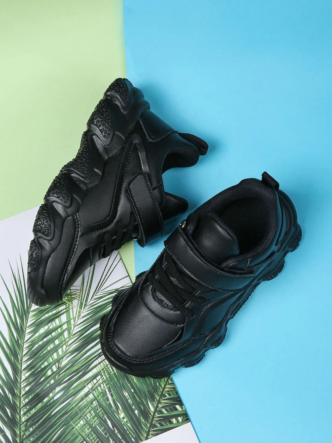 Boys Hook-and-loop Fastener Chunky Sneakers- FD
