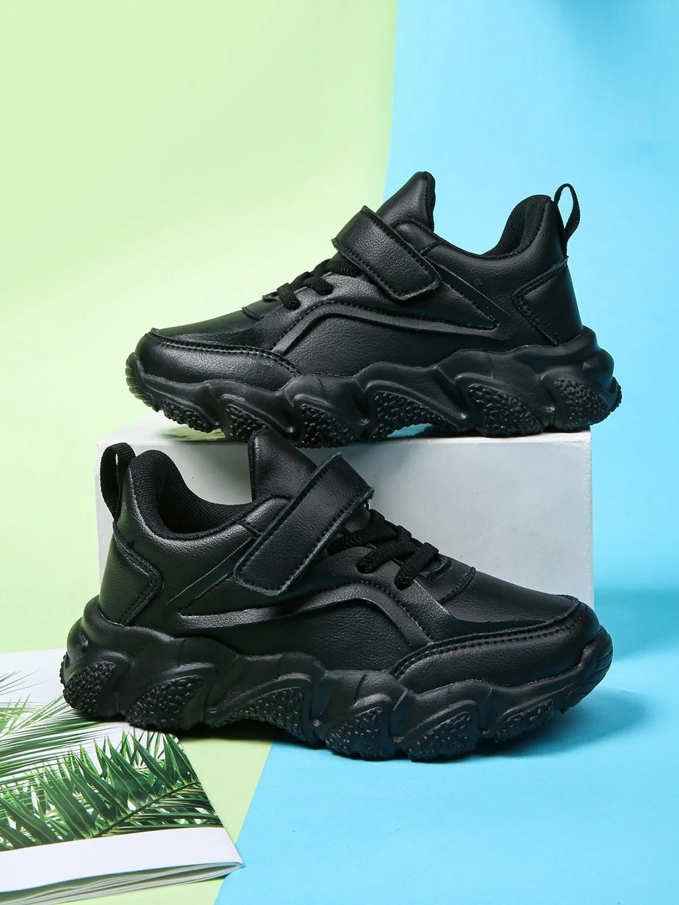 Boys Hook-and-loop Fastener Chunky Sneakers- FD