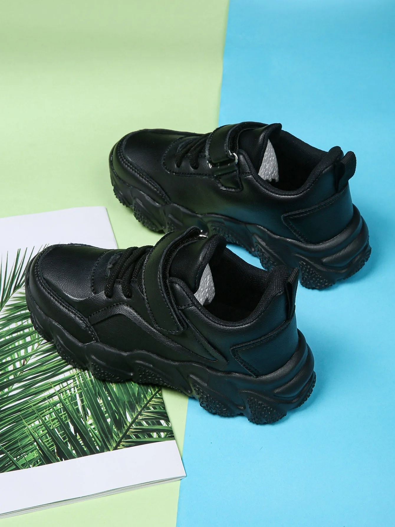 Boys Hook-and-loop Fastener Chunky Sneakers- FD