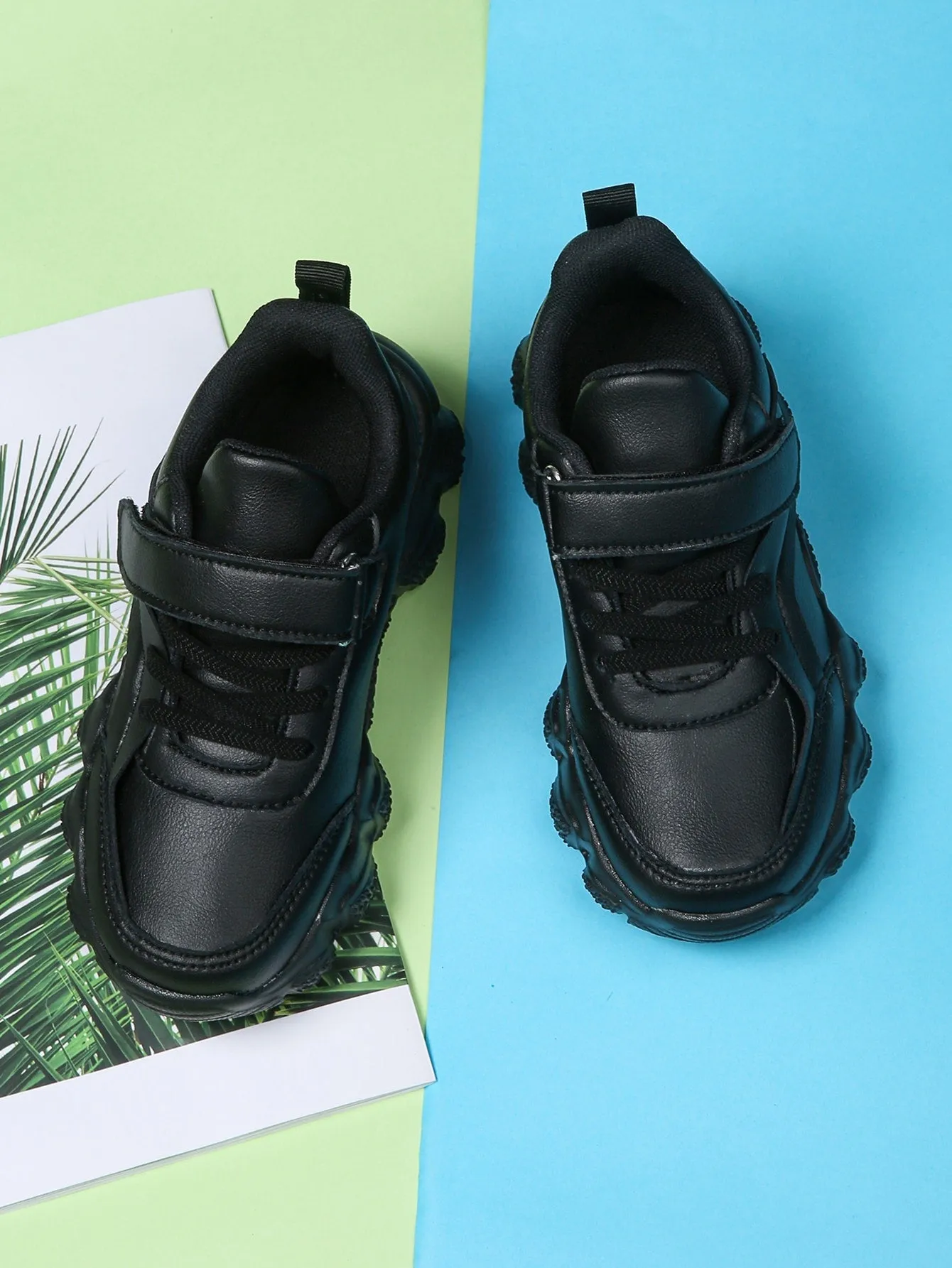 Boys Hook-and-loop Fastener Chunky Sneakers- FD
