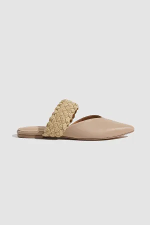 Braided Strap Pointed Toe Mules