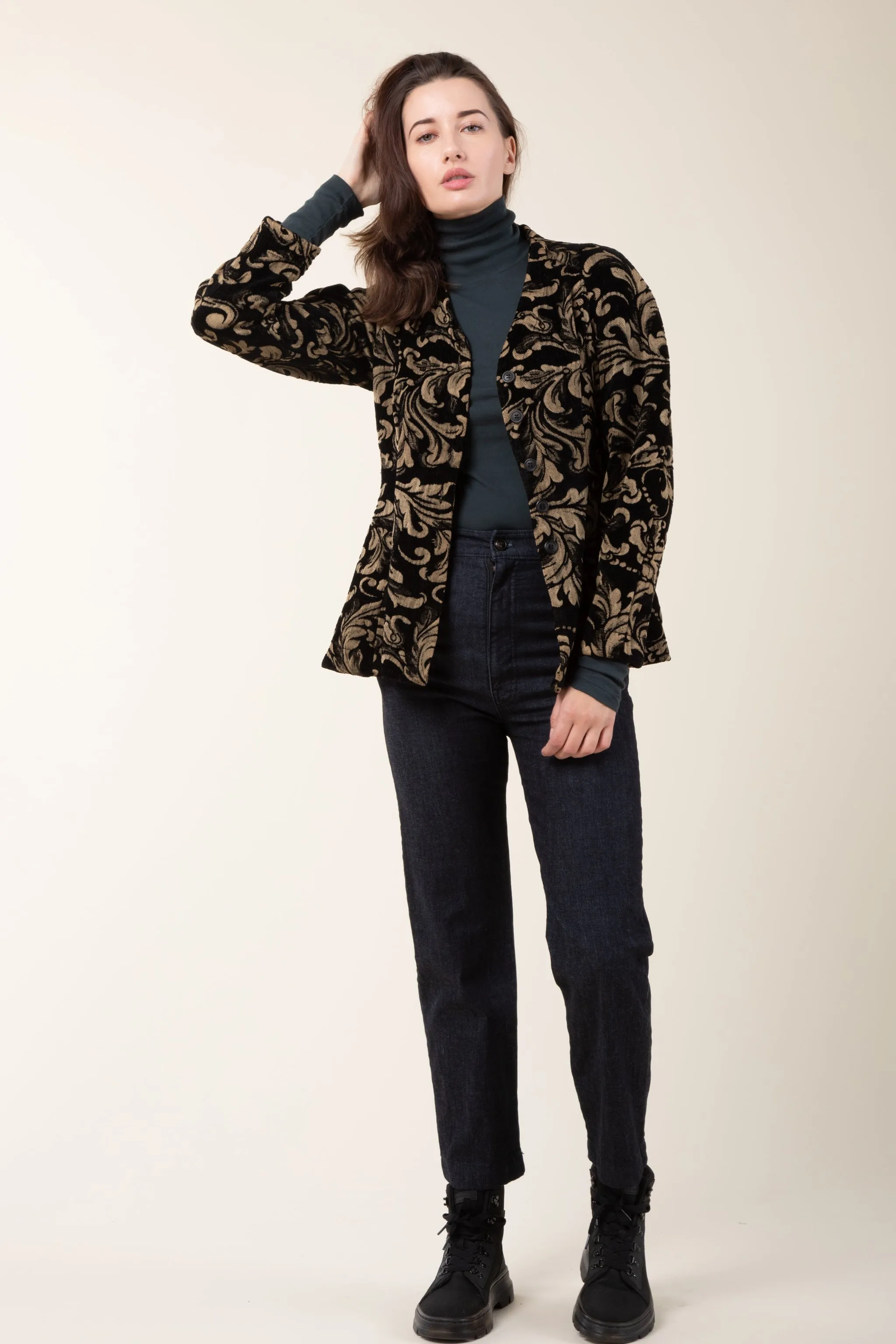 Brocade Fontaine in Gold/Black