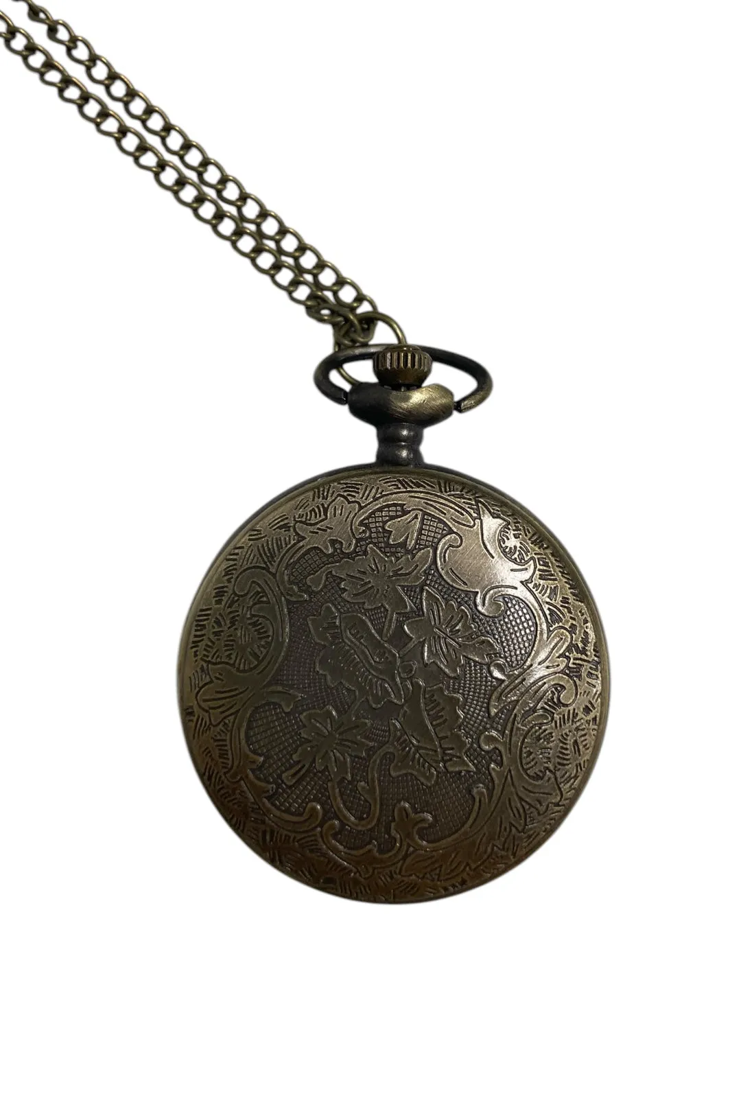 Bronze Vintage Floral Pocket Watch