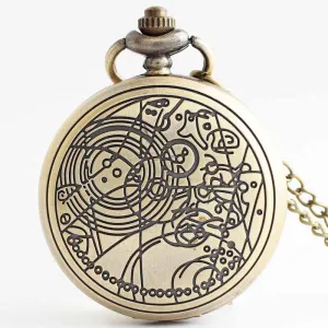 Bronze Vintage Hand Wind With Keychain Steampunk Mechanical Pocket Watch