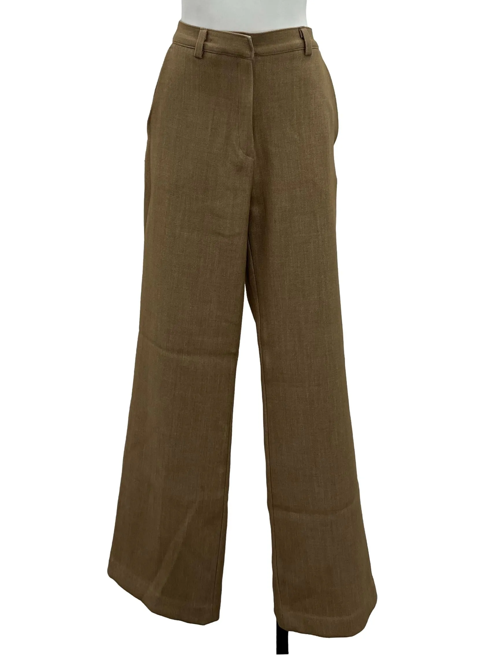 Brown Wide Leg Pants