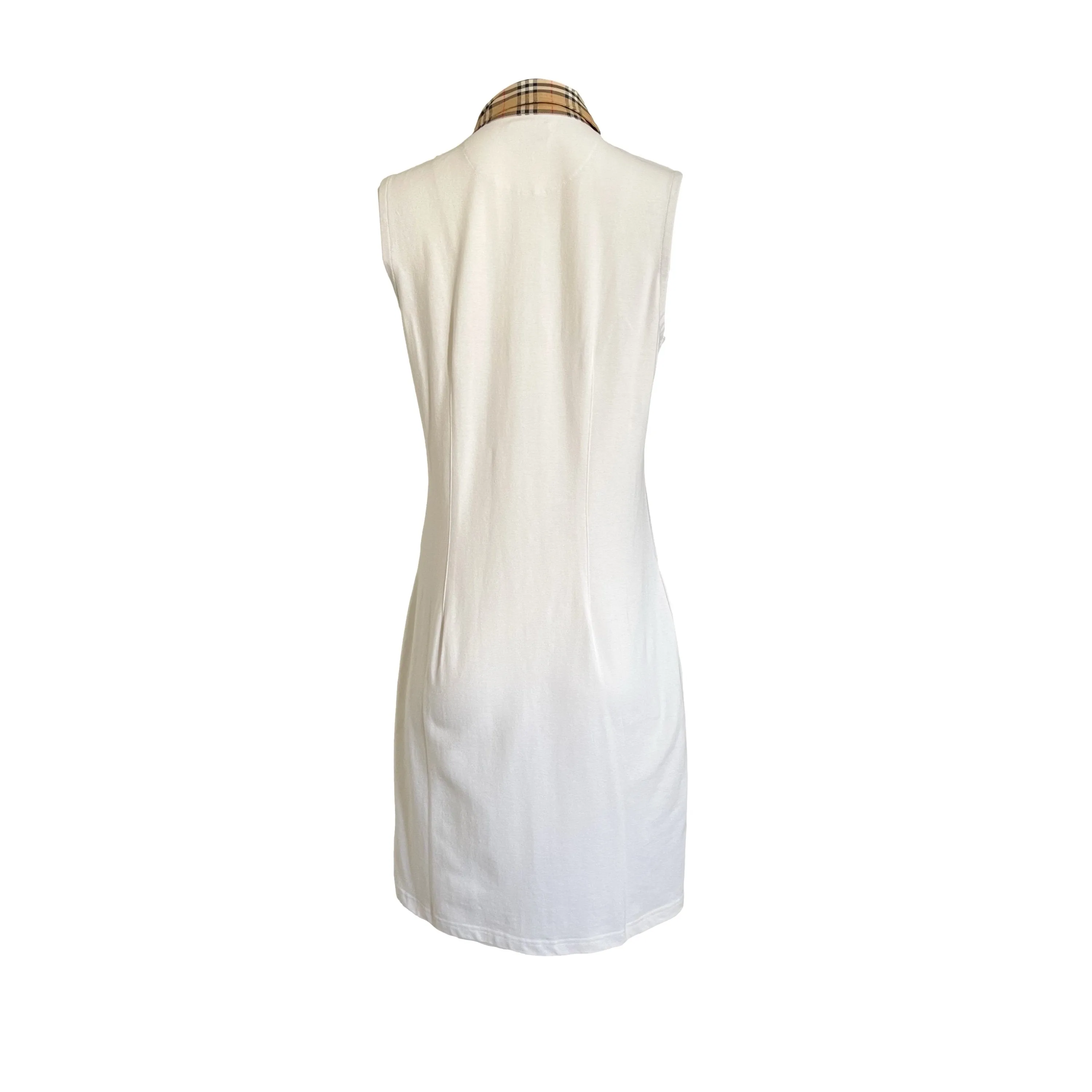 Burberry White Pocket Tank Dress