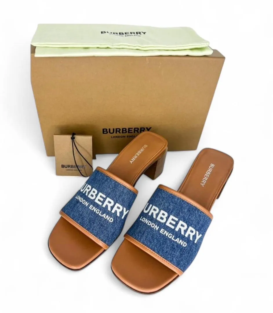 BURBERRY Wilma Open Toe Mules EU38