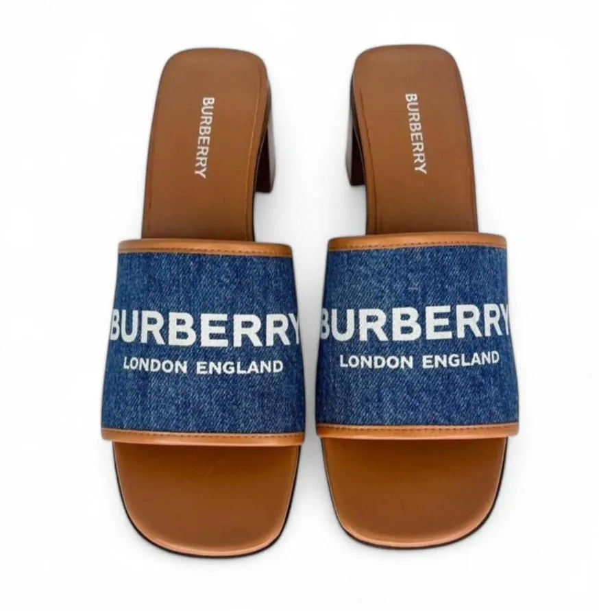 BURBERRY Wilma Open Toe Mules EU38