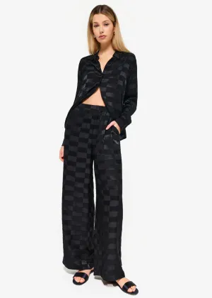 Cami NYC Medina Burnout Wide Leg Pant in Black