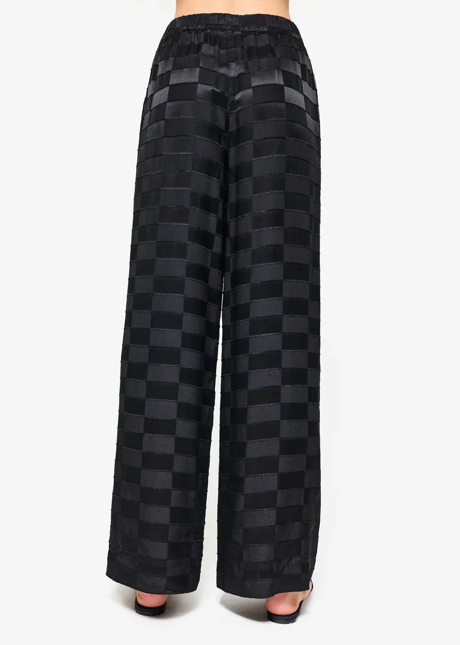 Cami NYC Medina Burnout Wide Leg Pant in Black