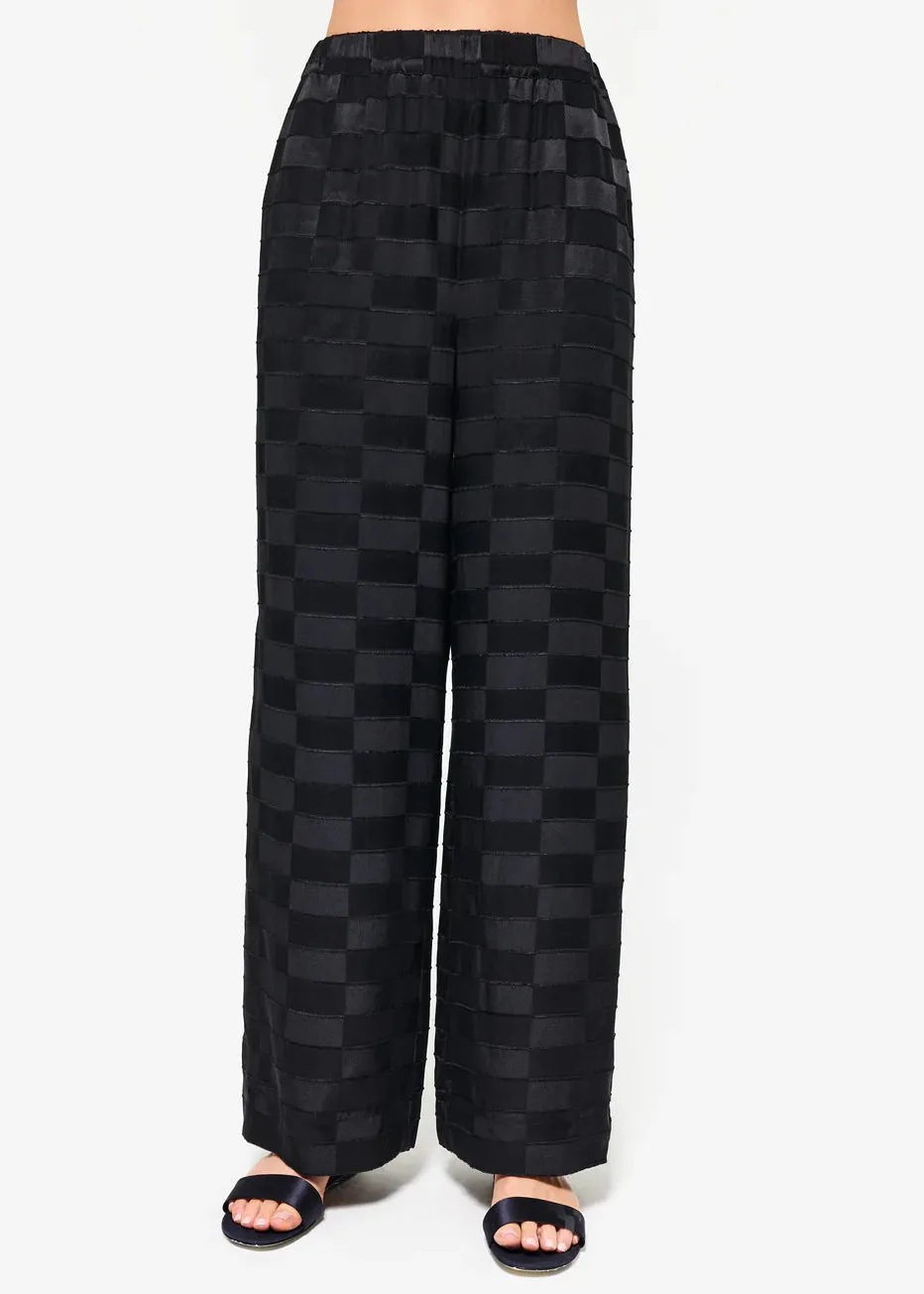 Cami NYC Medina Burnout Wide Leg Pant in Black