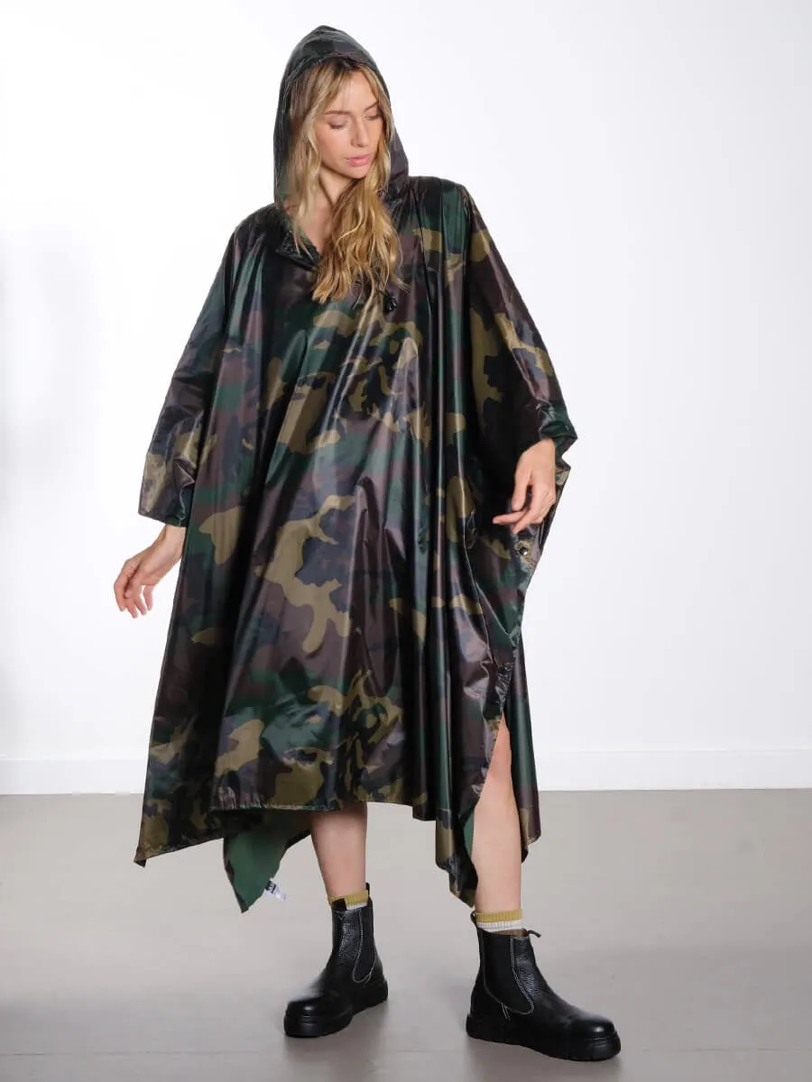 Camo Rain Poncho