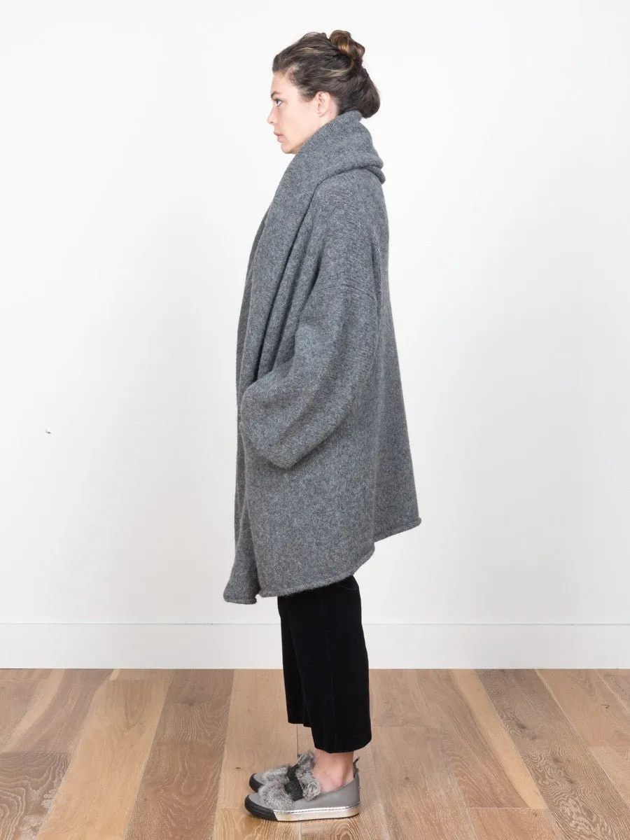 capote coat - charcoal