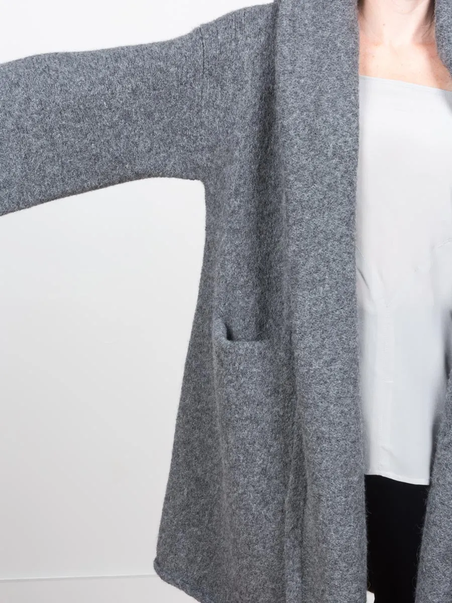 capote coat - charcoal