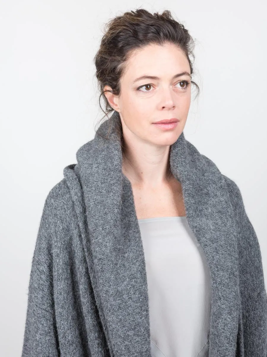 capote coat - charcoal
