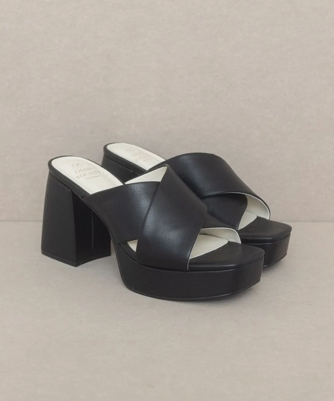 Carmen Chunky Platform Mules