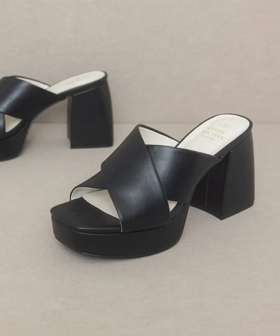 Carmen Chunky Platform Mules
