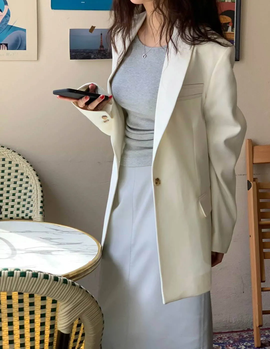 CELIN BLAZER IVORY