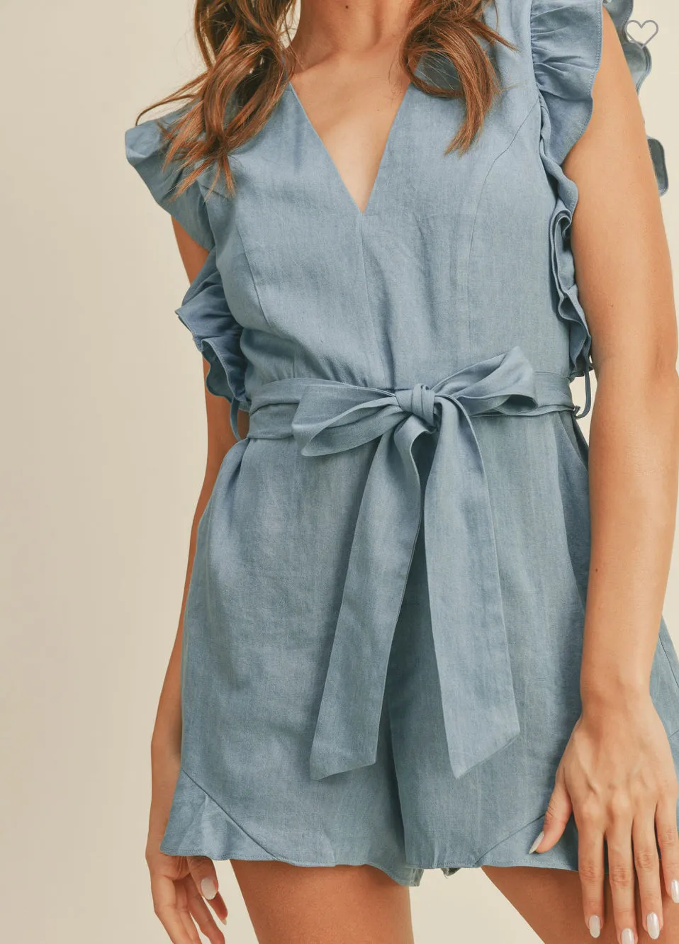 Chambray Tencel Romper