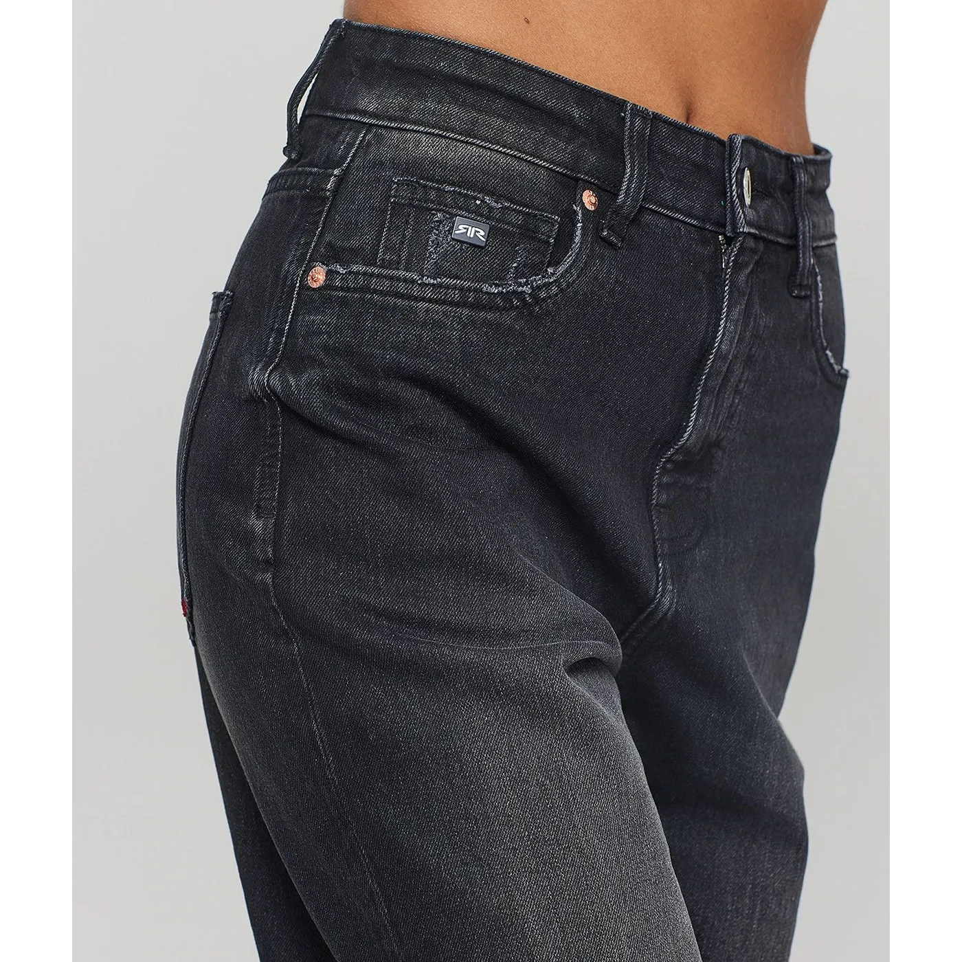 Charcoal Wide Leg Baggy Jeans