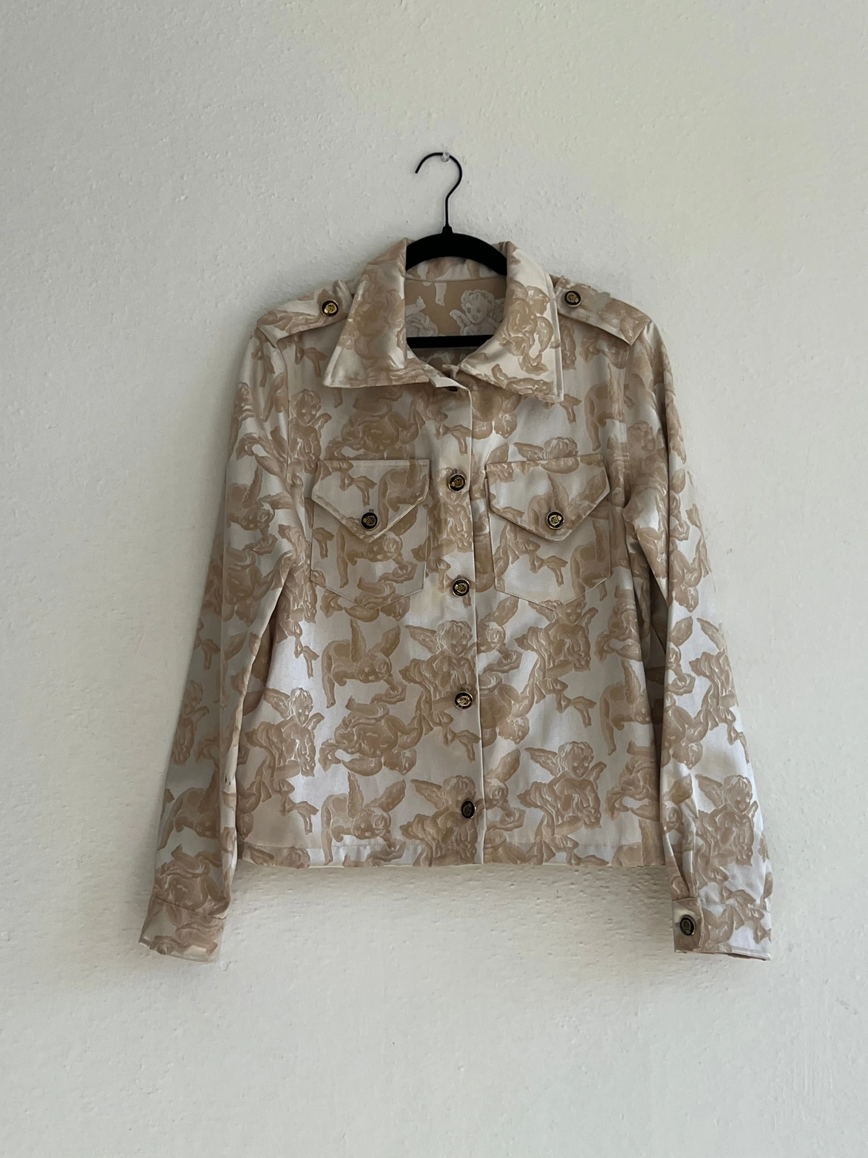 Cherub Ogun Military Jacket-Tan/Creme Jacquard-Pre-Order