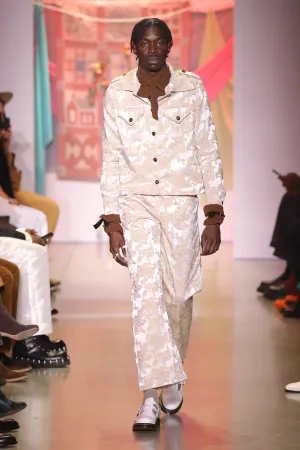 Cherub Ogun Military Pants-Tan/Creme Jacquard-Pre-Order