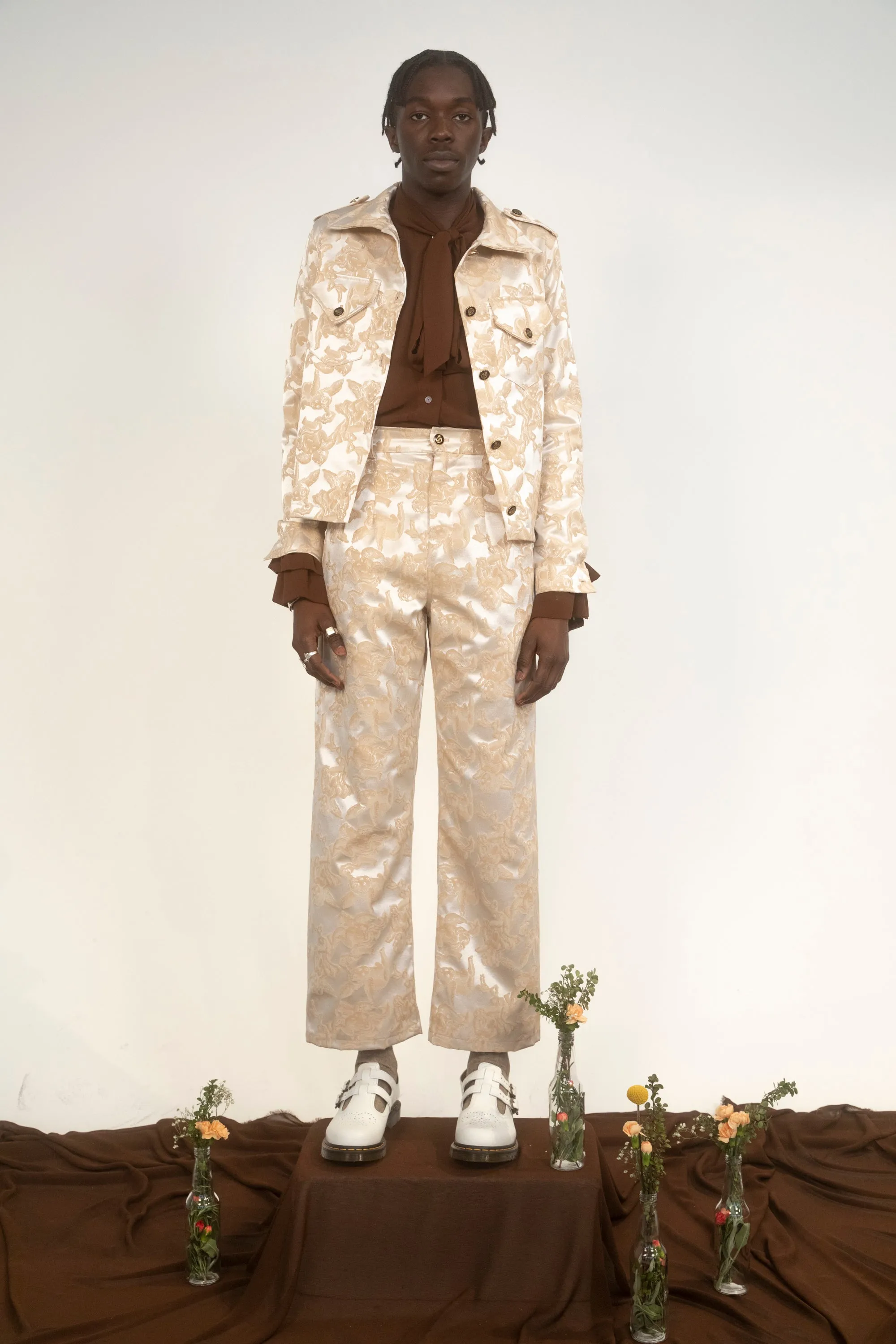 Cherub Ogun Military Pants-Tan/Creme Jacquard-Pre-Order