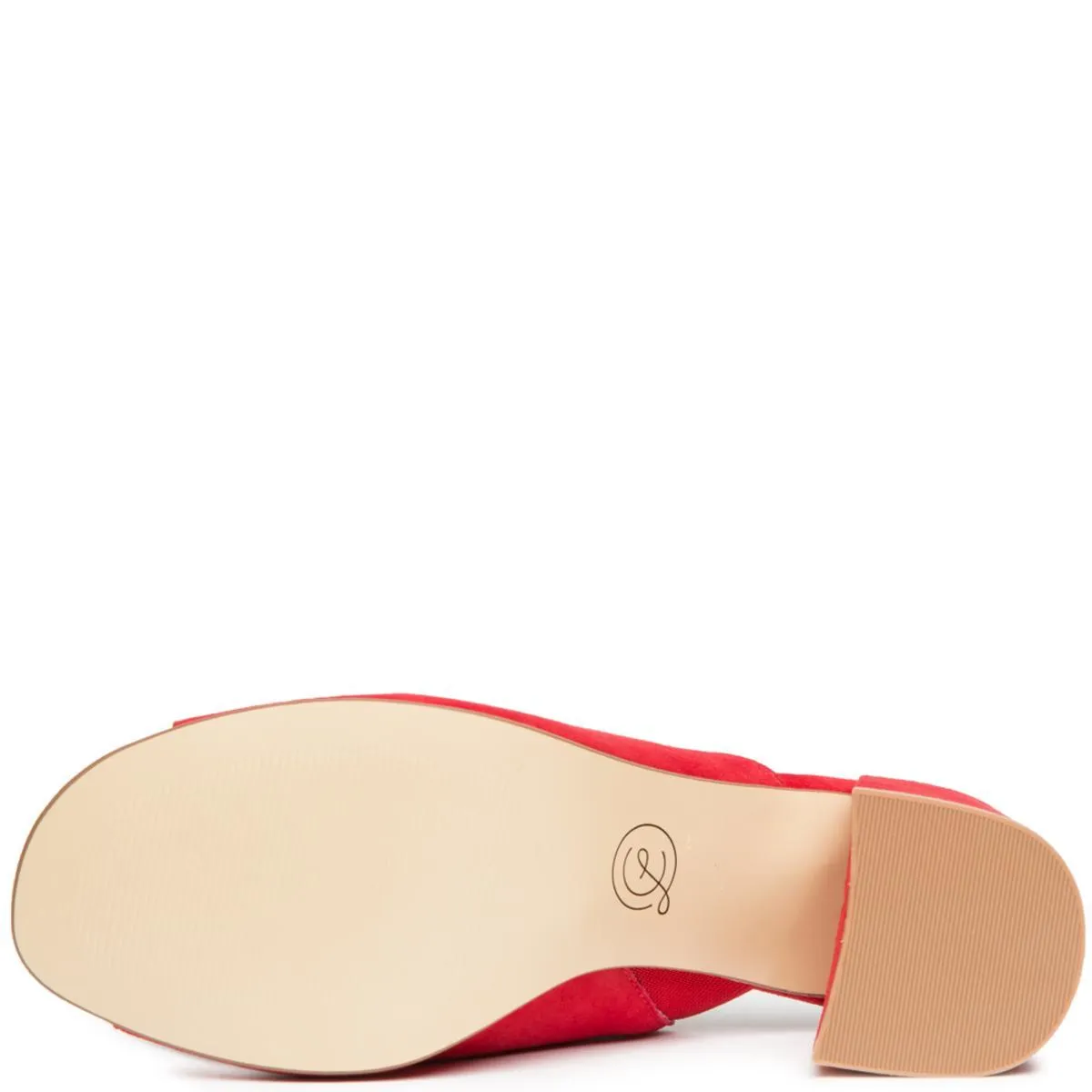 Chinese Laundry Sammy Red Heeled Slide Sandals