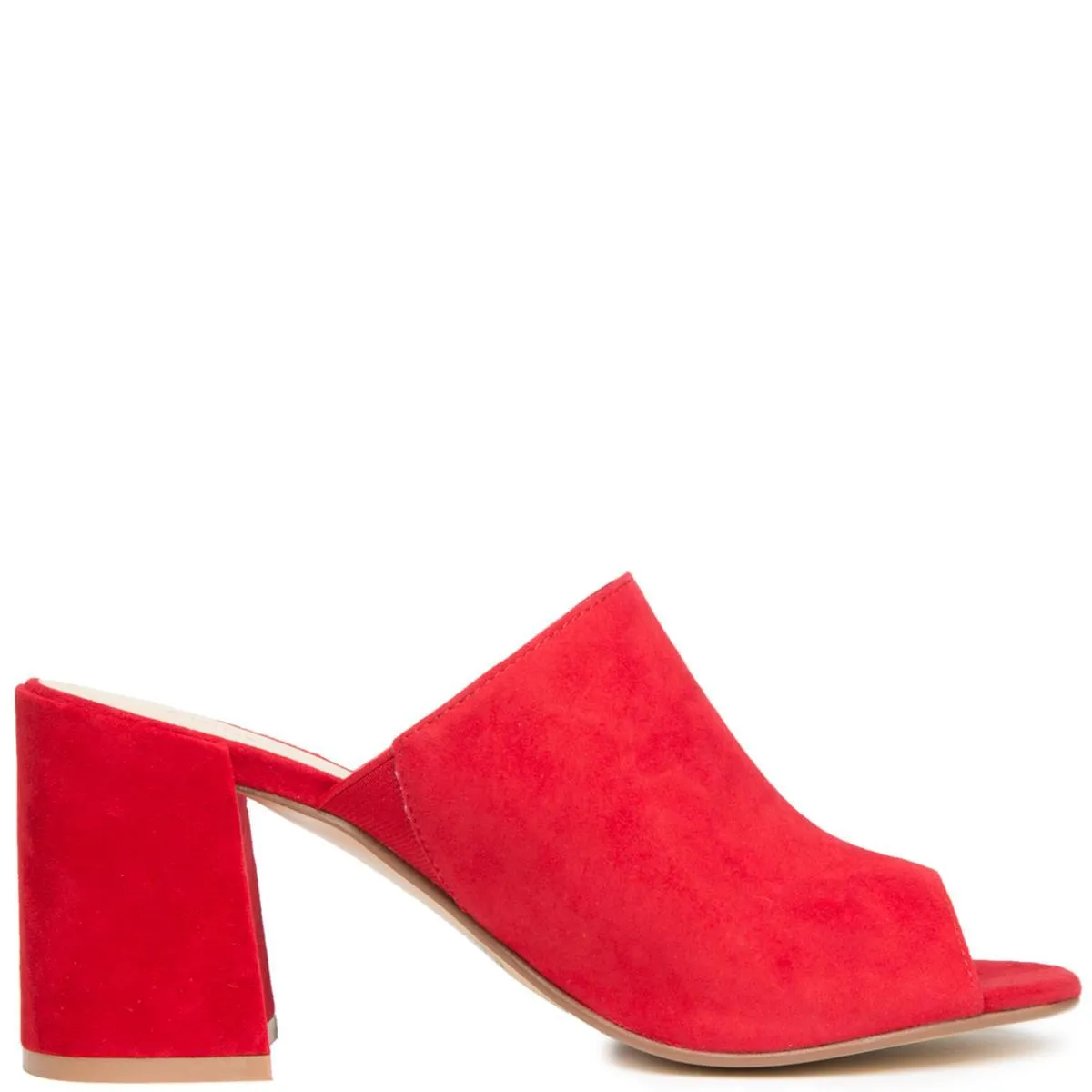 Chinese Laundry Sammy Red Heeled Slide Sandals