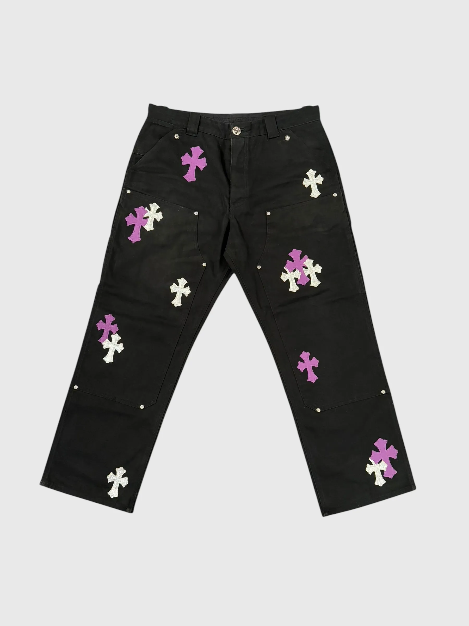 Chrome Hearts Cross Patch Carpenter Pants