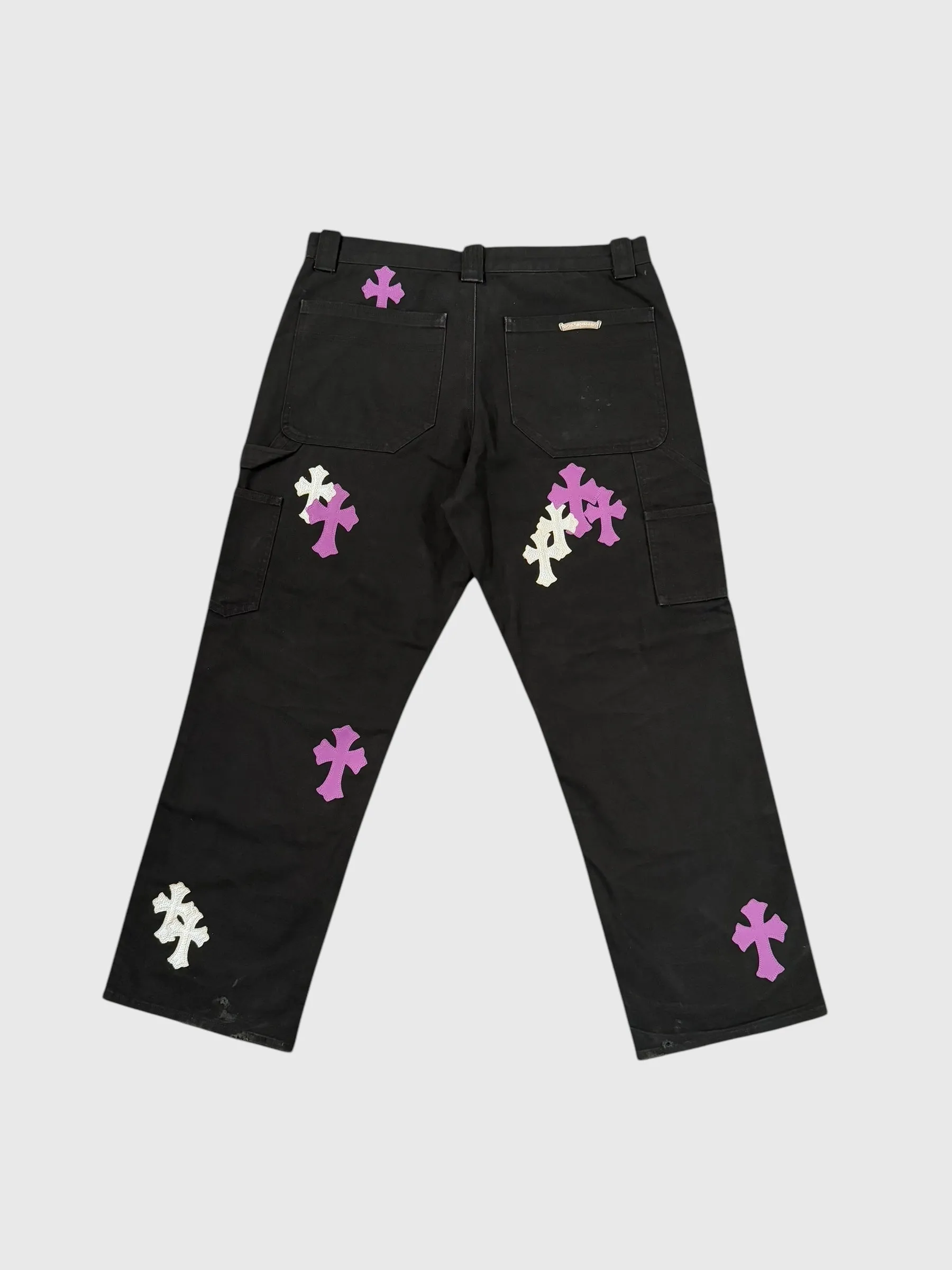 Chrome Hearts Cross Patch Carpenter Pants