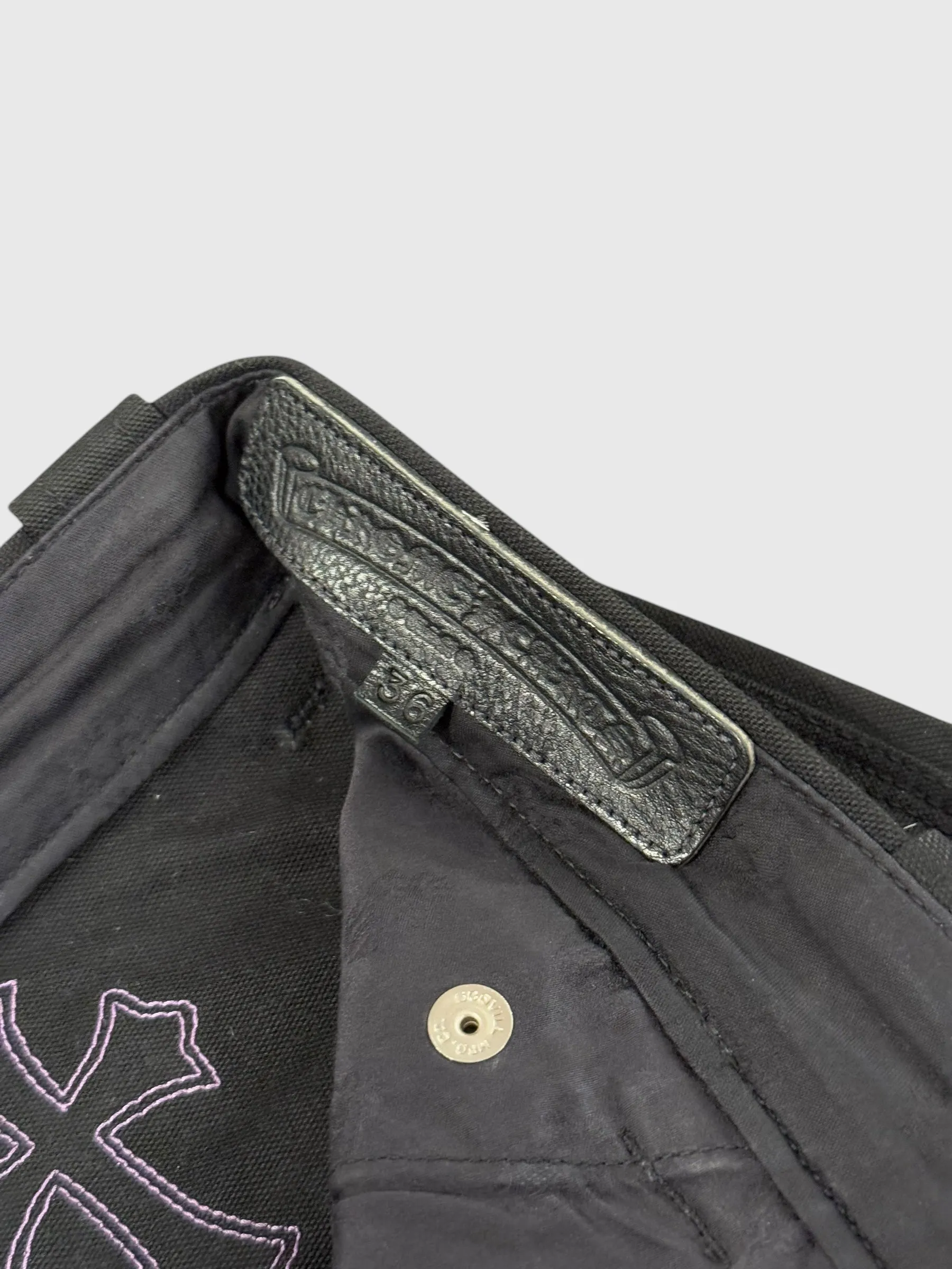 Chrome Hearts Cross Patch Carpenter Pants