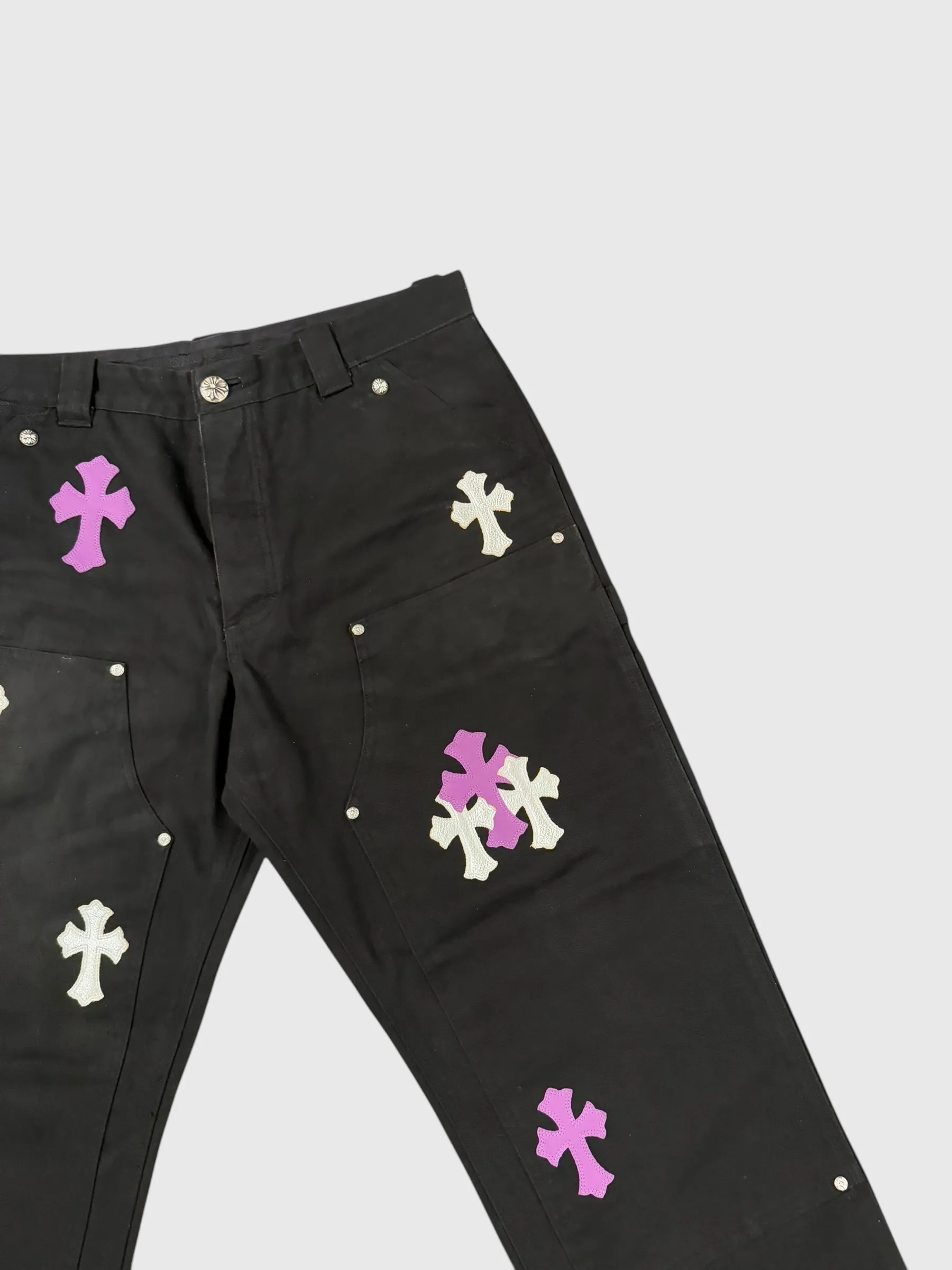 Chrome Hearts Cross Patch Carpenter Pants