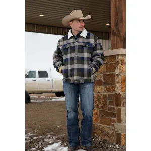 Cinch Men's Navy Wooly Trucker Jacket