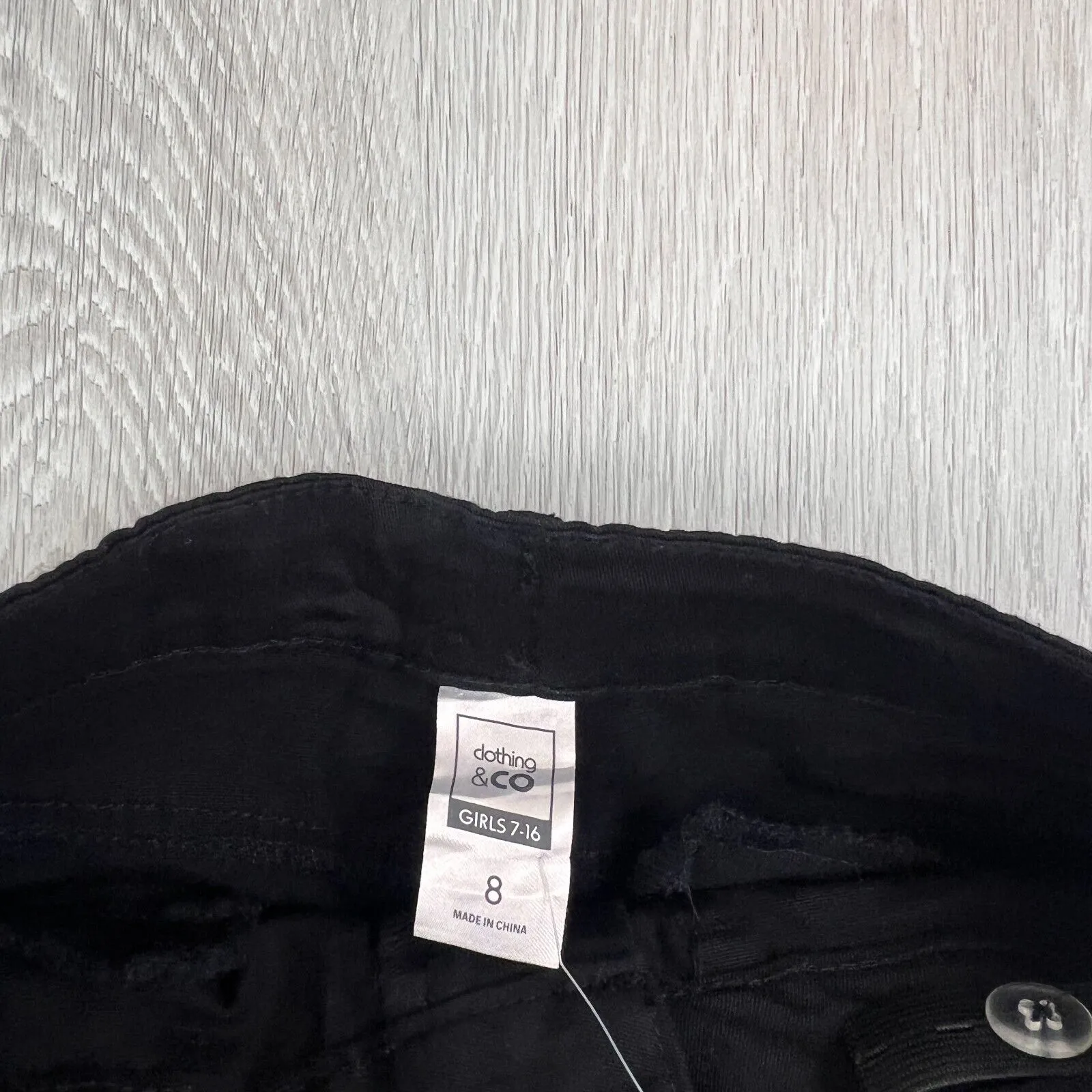 Clothing & Co Girls Black Jeans Size 8 (New)
