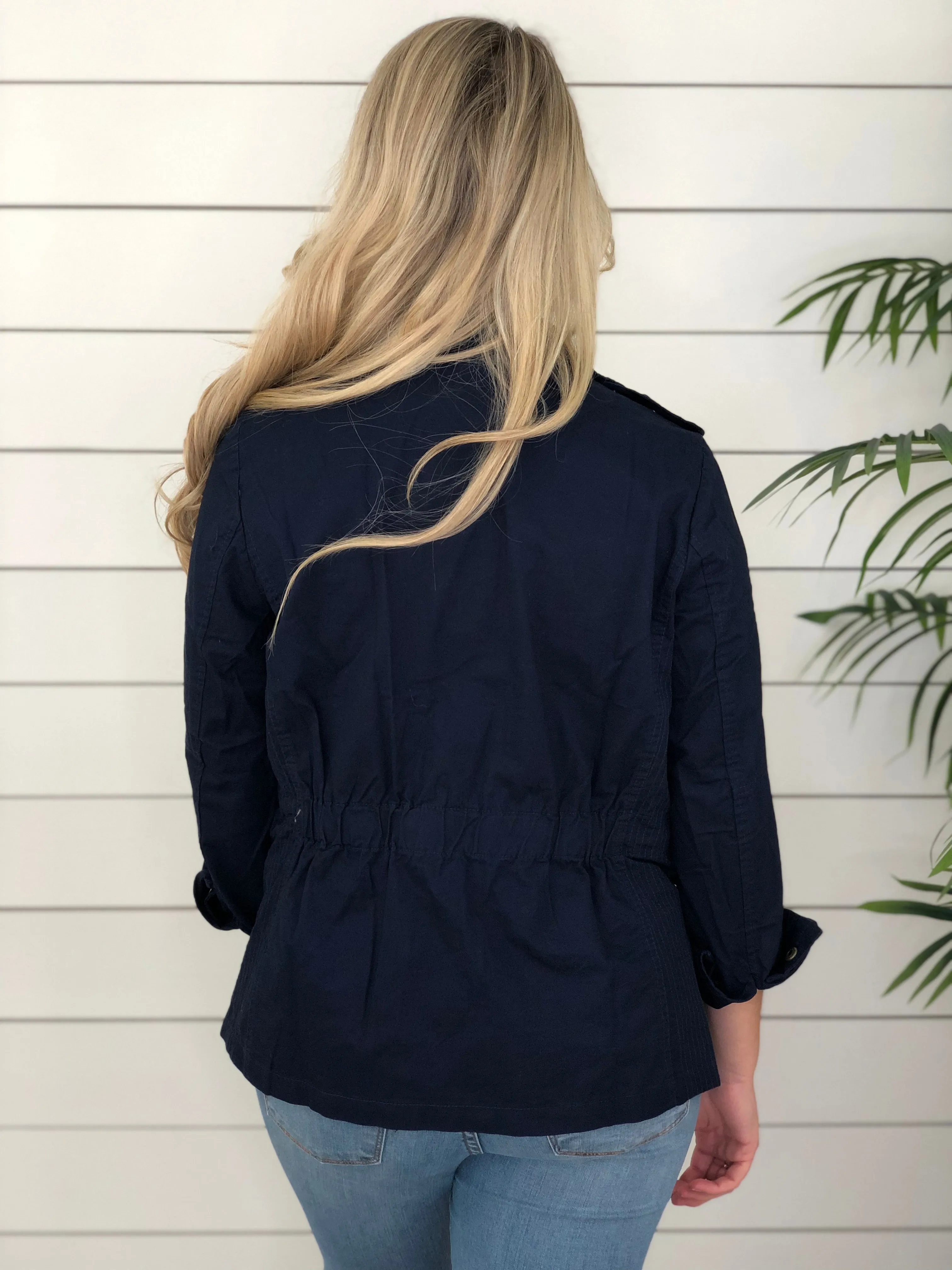 Cool Days Utility Jacket - Navy