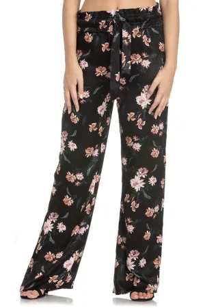 CORA FLORAL PRINT WIDE LEG PANTS