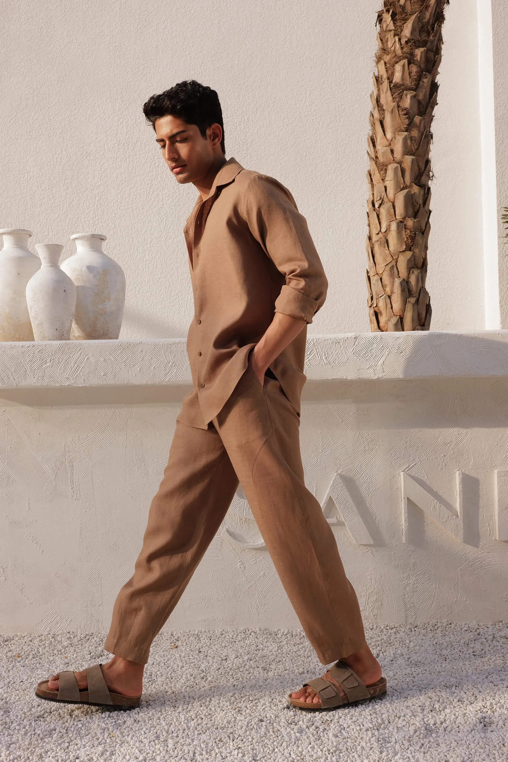 Corsica Shirt - Man & Cancun Pants - Man (Clay)