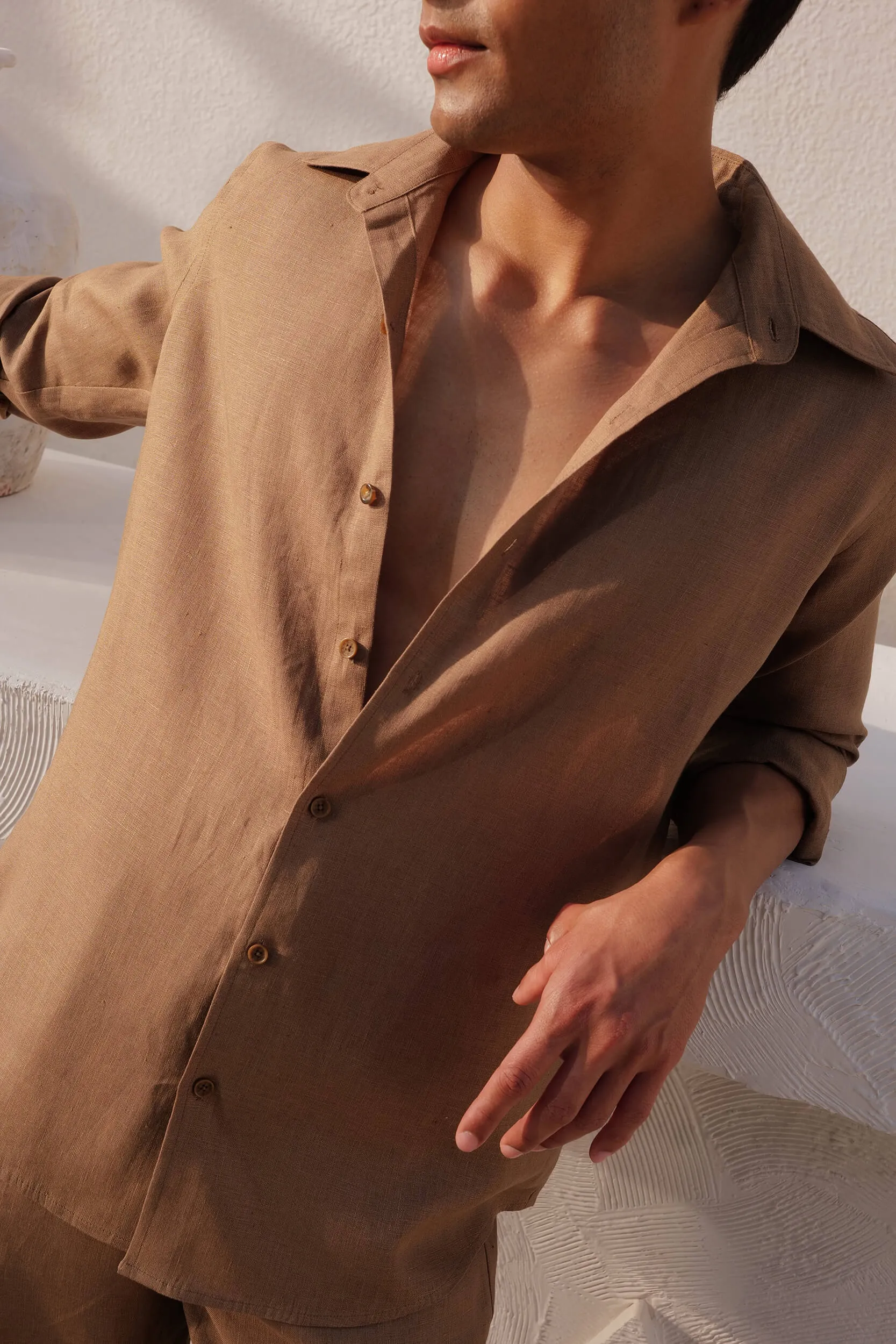 Corsica Shirt - Man & Cancun Pants - Man (Clay)