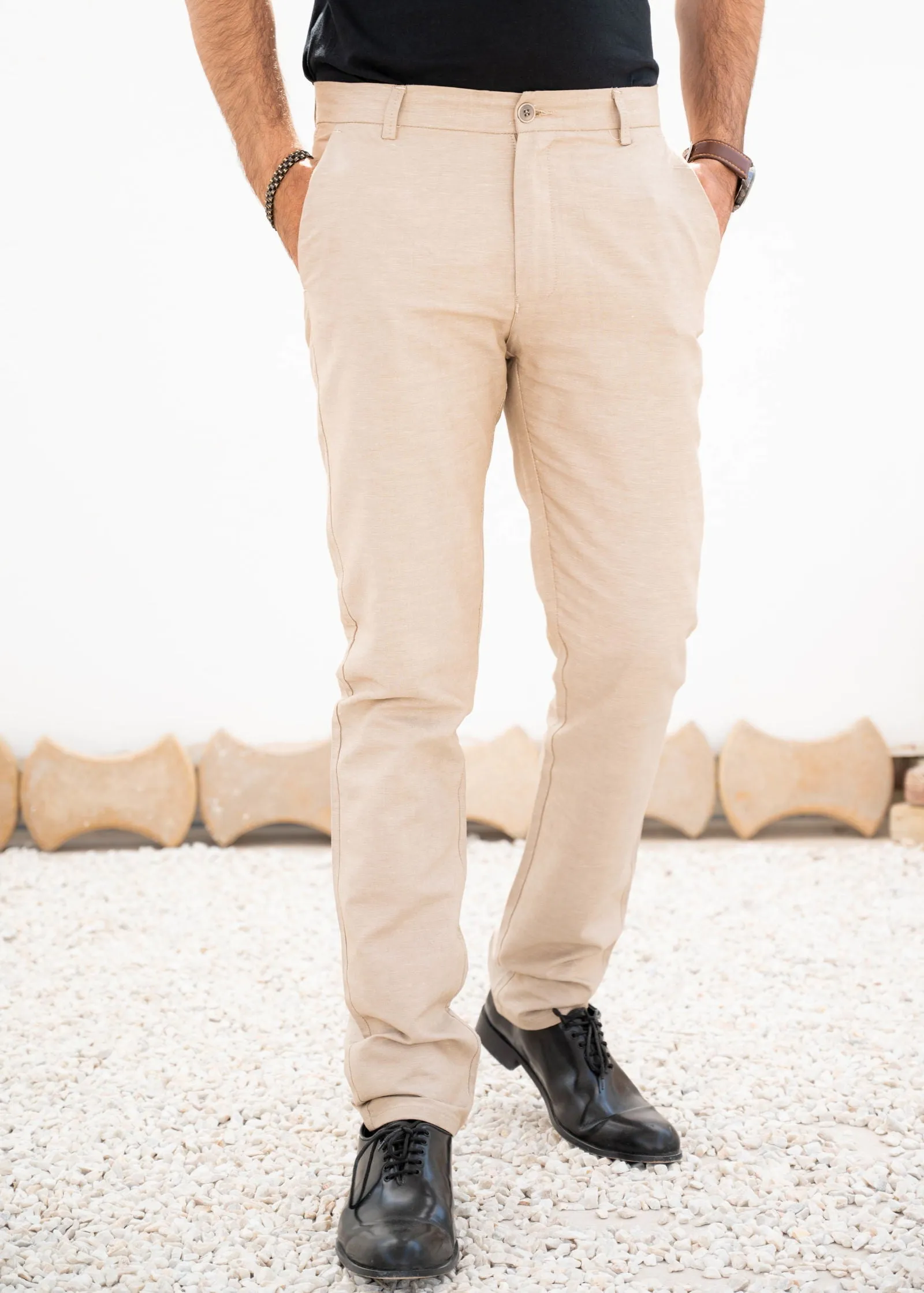 Cotton Sand Chino Pant