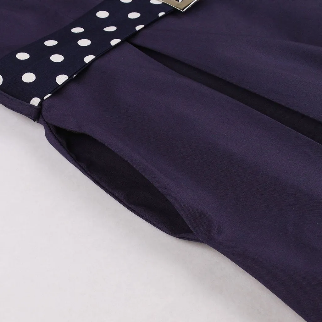 Cotton With Pocket A Line 50S Dress