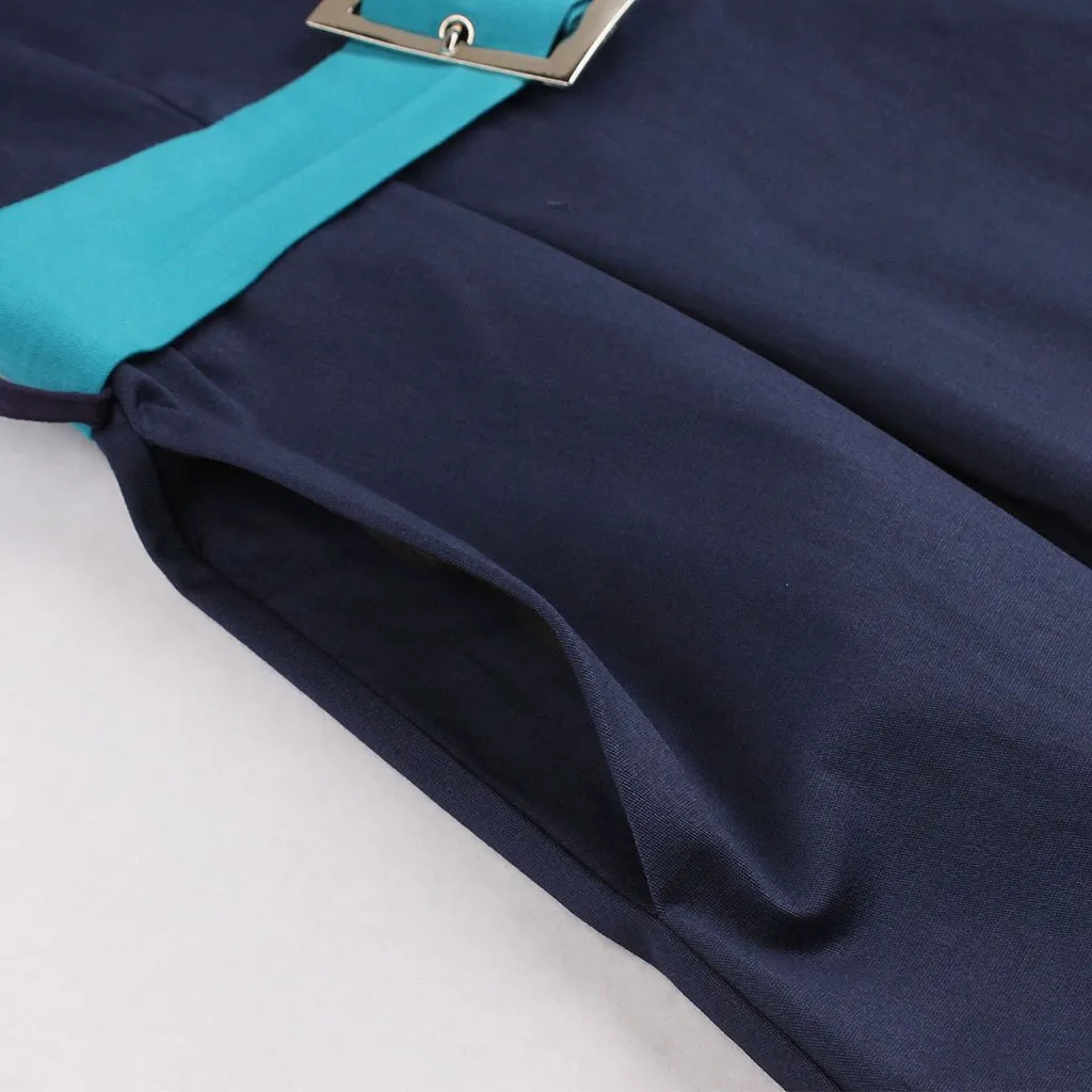 Cotton With Pocket A Line 50S Dress