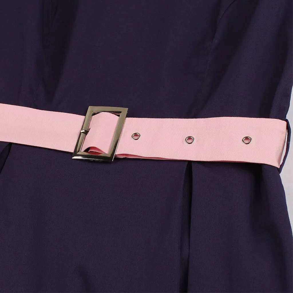 Cotton With Pocket A Line 50S Dress