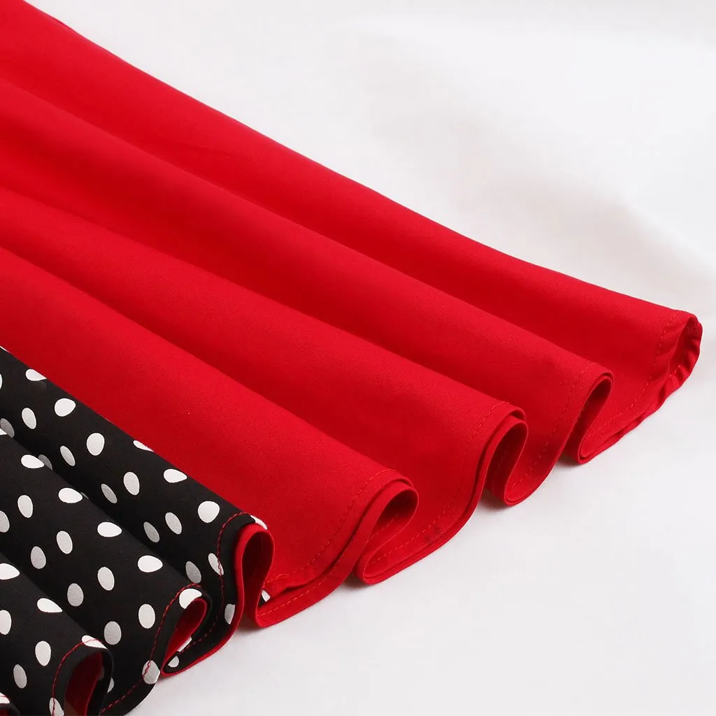 Cotton With Pocket England Style 50S Dress